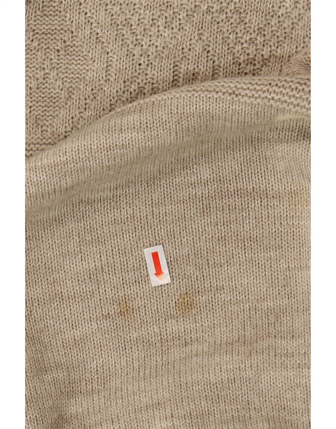 Suéter masculino Marks & Spencer com gola redonda e acrílico bege médio