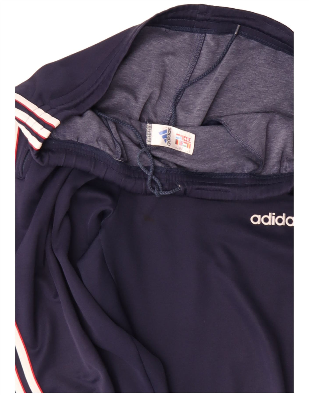 ADIDAS Calças de treino masculinas Joggers UK 44/46 Grande Azul Marinho Poliéster