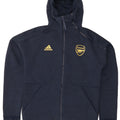 Adidas masculino Arsenal Zip moletom com capuz médio azul marinho poliéster