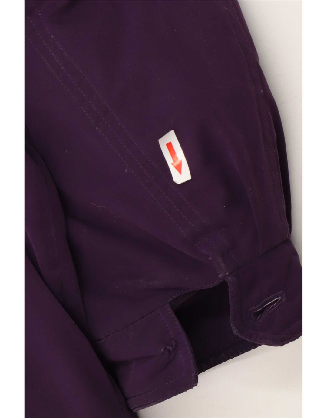 Casaco acolchoado de grandes dimensões das mulheres do vintage EU 46 XL poliéster roxo