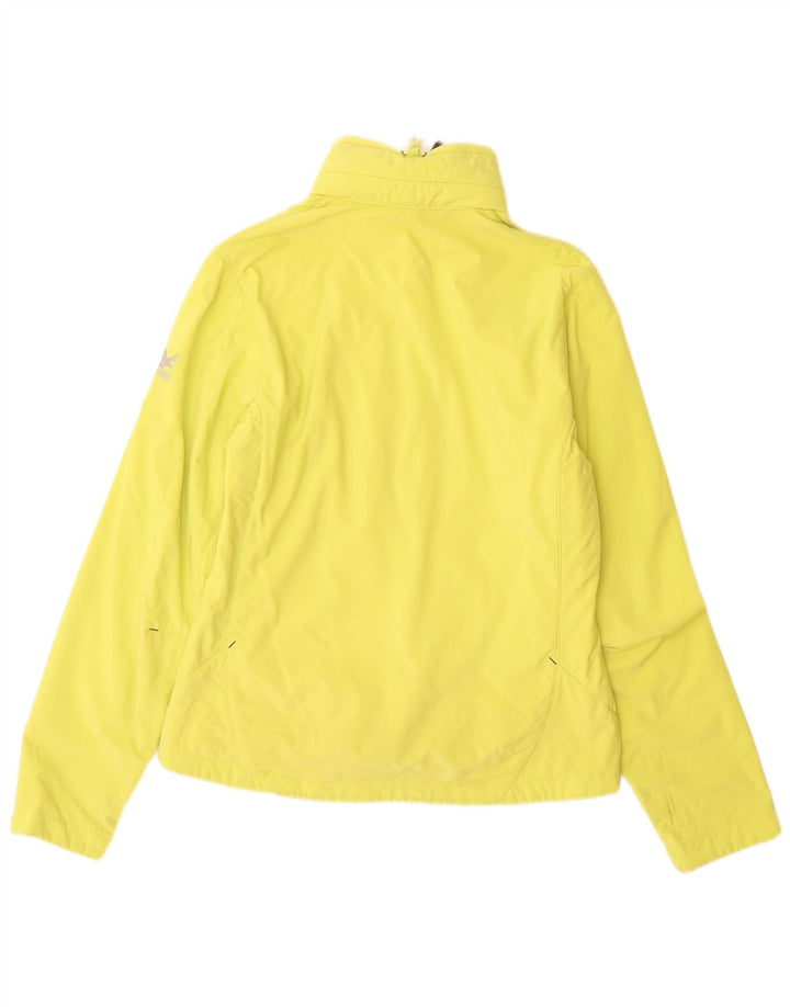 Jaqueta corta-vento feminina SALEWA UK 10 pequena poliamida amarela