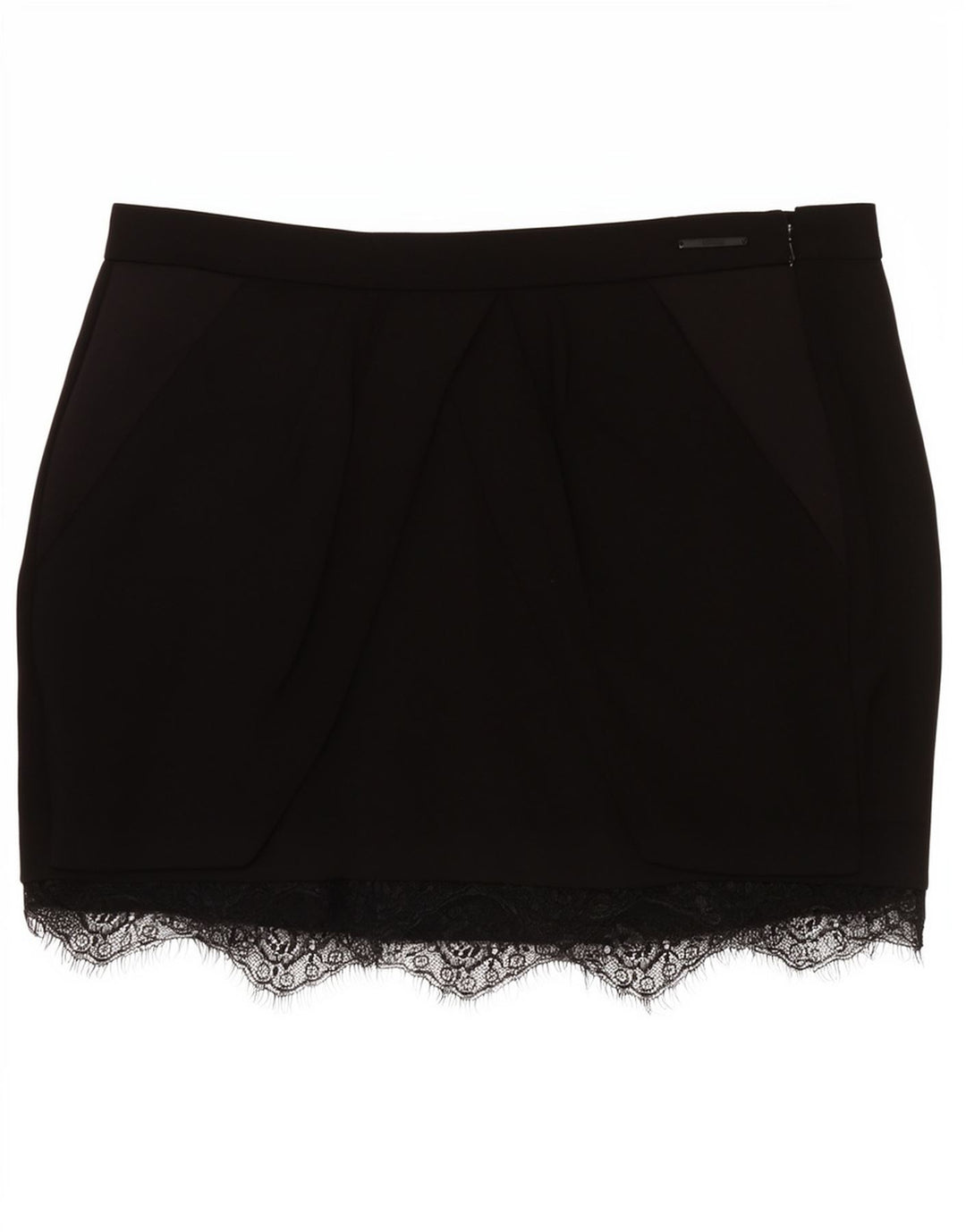 Mini saia feminina Guess cintura baixa W29 médio preto Lyocell