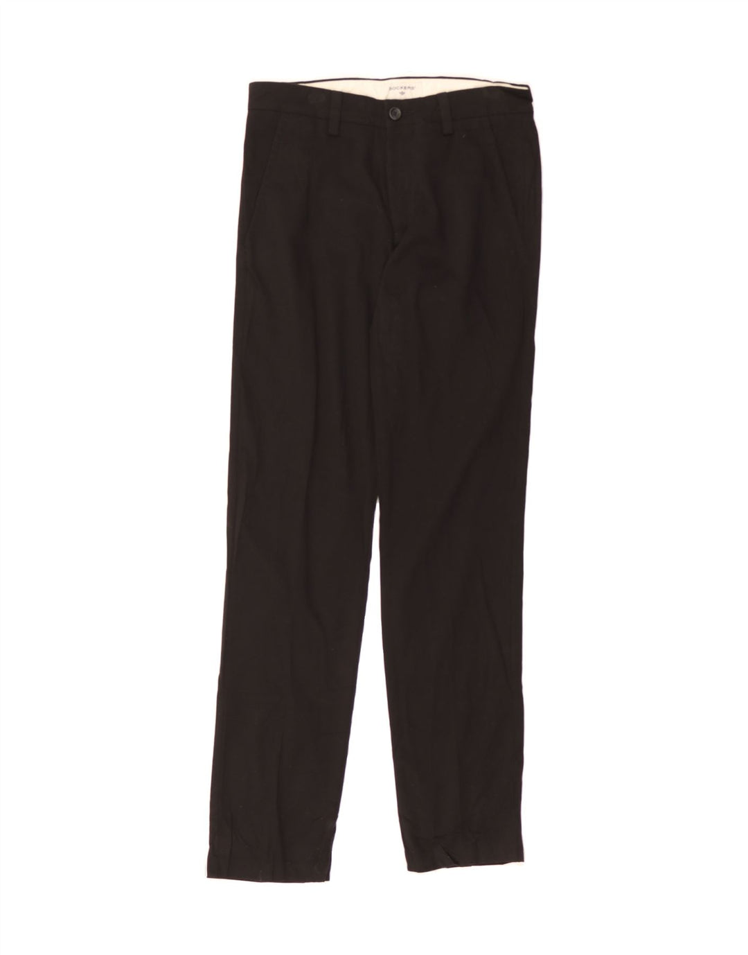 DOCKERS Mens Slim Casual Trousers W28 L32 Black Cotton Vintage Dockers and Second-Hand Dockers from Messina Hembry 