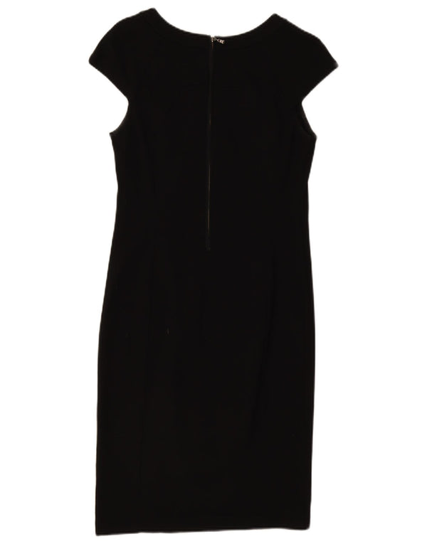 Vestido bainha feminino Ted Baker tamanho 2 pequeno viscose preta