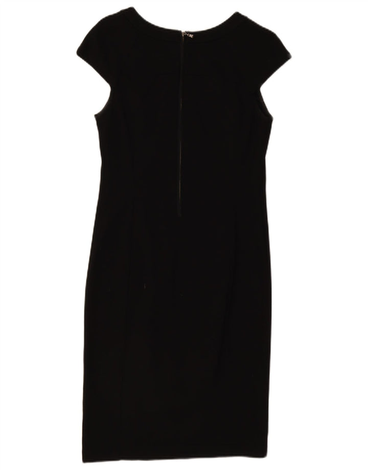Vestido bainha feminino Ted Baker tamanho 2 pequeno viscose preta