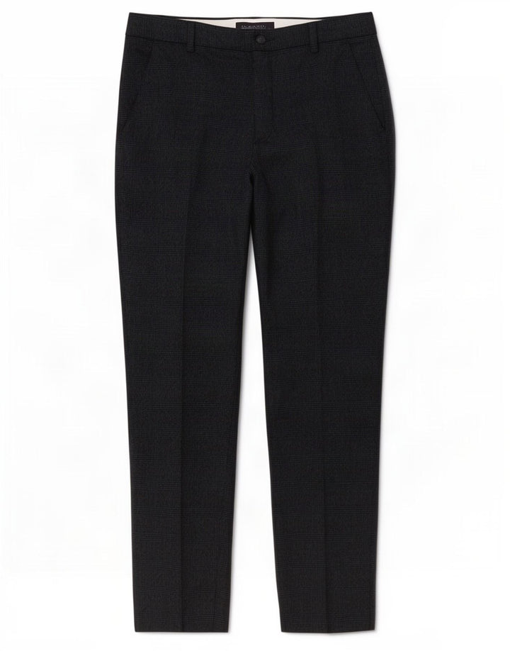 Calça feminina Marks & Spencer Reino Unido 12 Médio W32 L28 Azul Marinho Xadrez