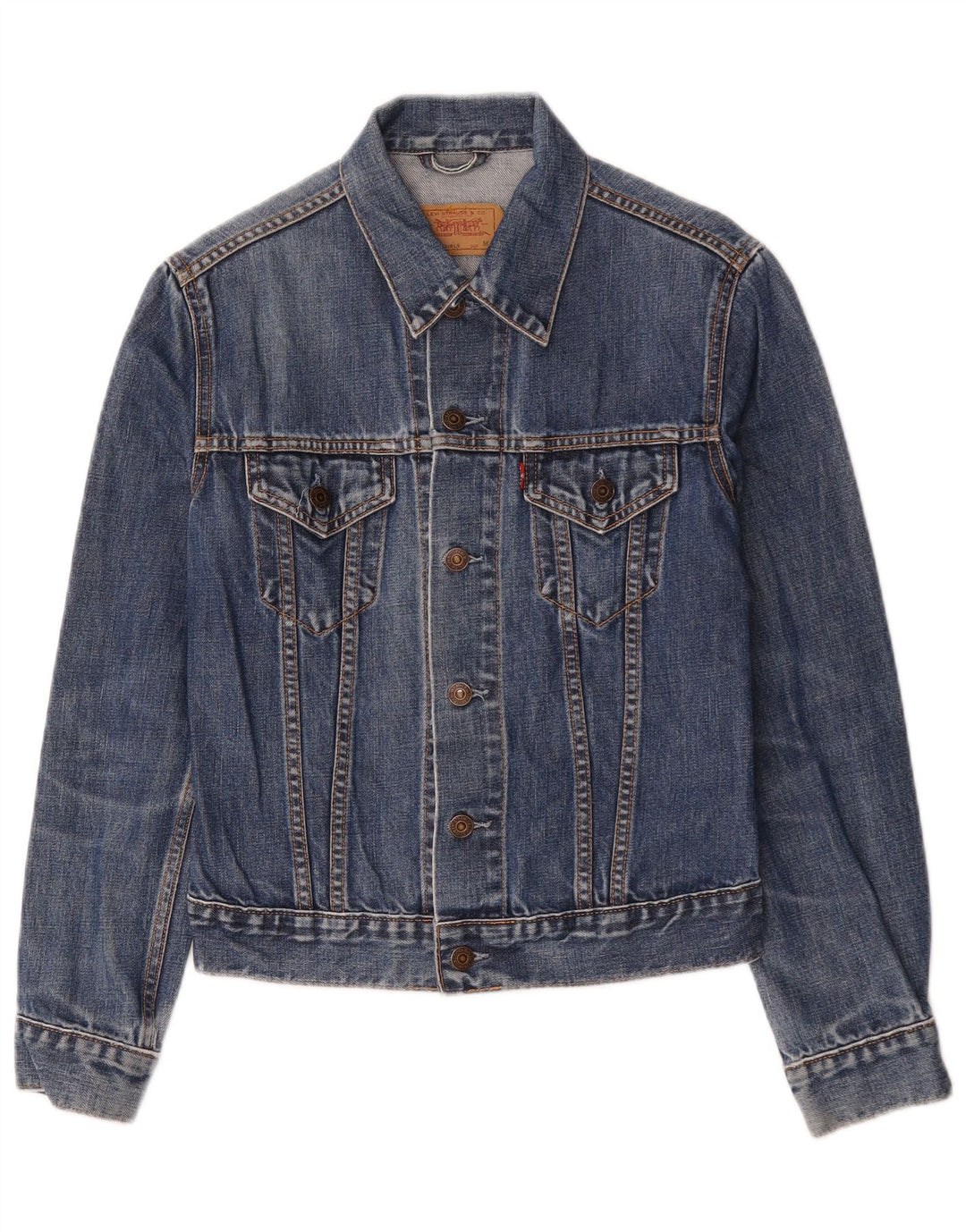 Jaqueta jeans feminina Levi's 11-12 anos algodão azul médio