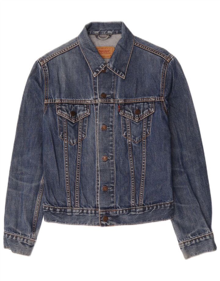 Jaqueta jeans feminina Levi's 11-12 anos algodão azul médio