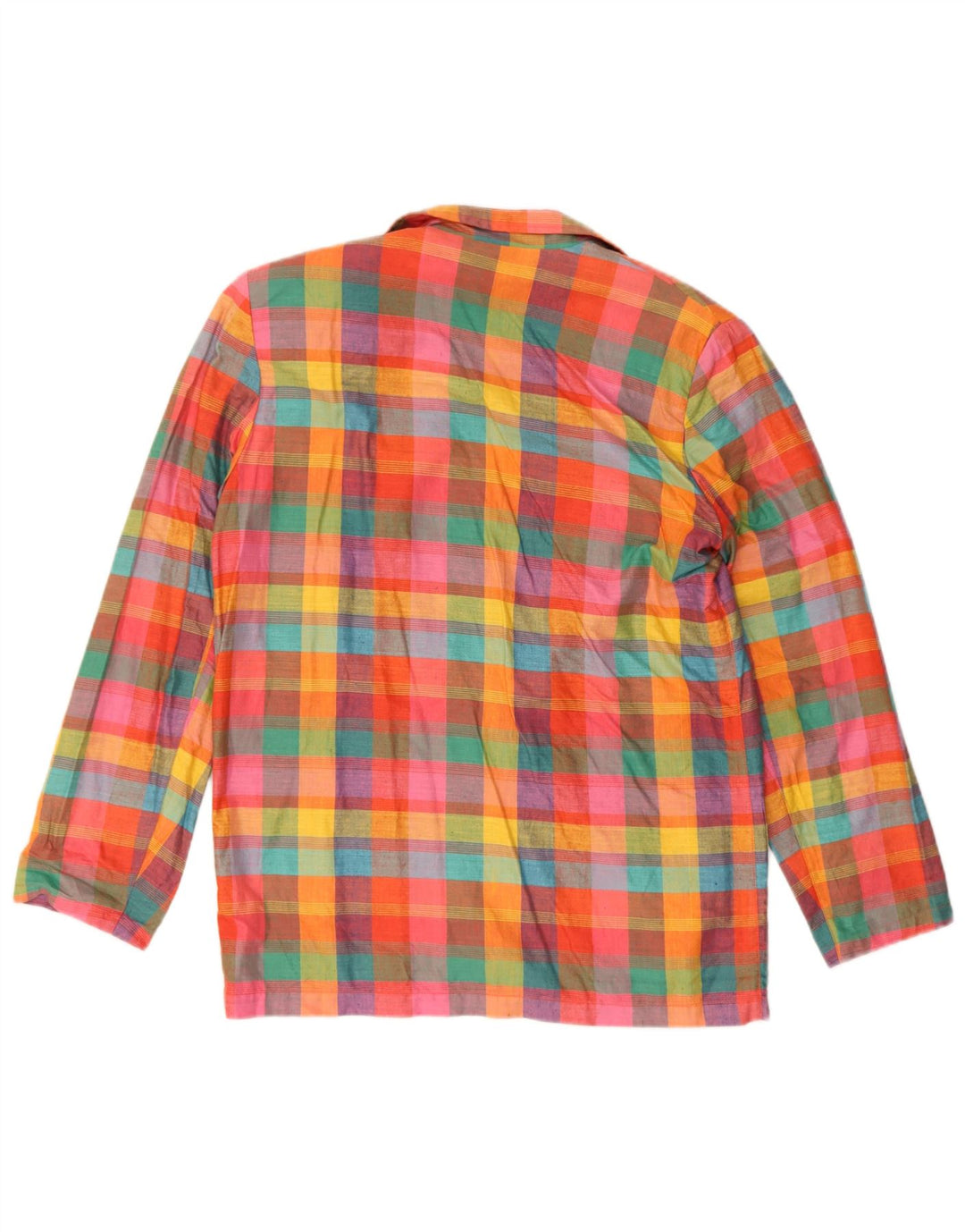 Jaqueta Blazer Feminina Express com 1 Botão Reino Unido 10 Pequena Xadrez Multicolorida