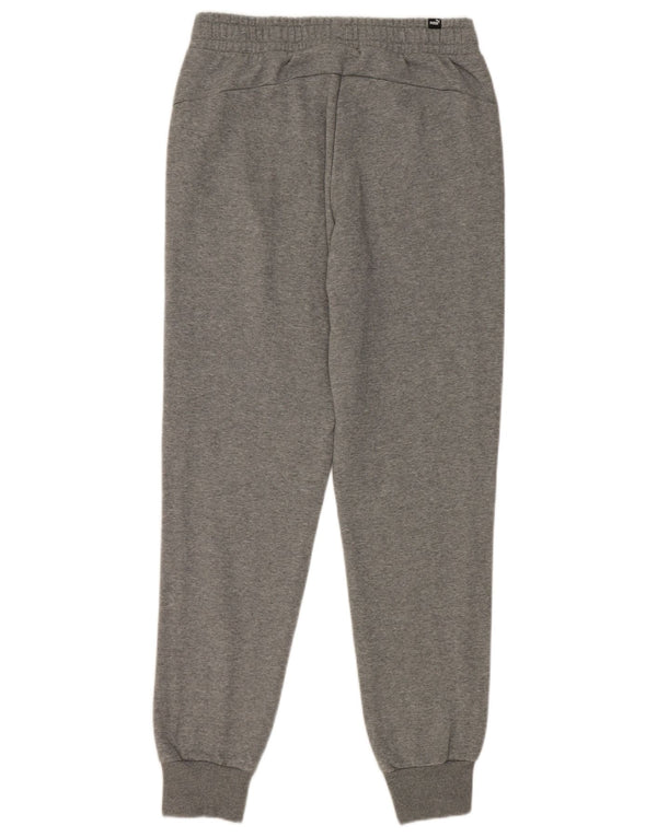 Puma Mens Tracksuit Trousers Joggers Medium  Grey Flecked Cotton