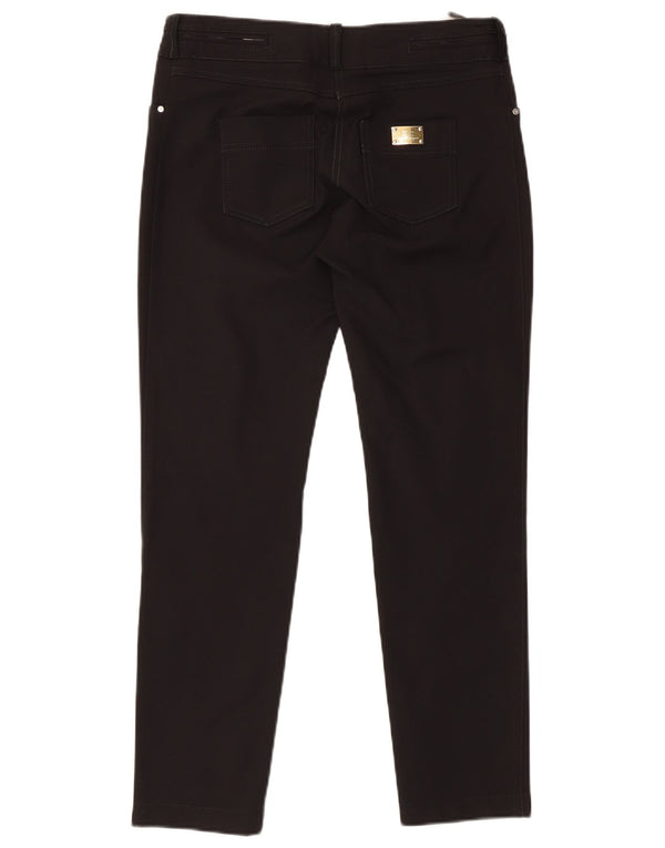 Elisabetta Franchi Calça feminina casual slim fit W32 L27 algodão preto