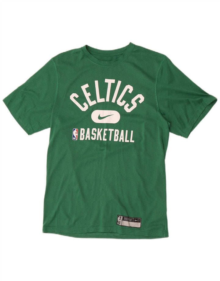 Camiseta Nike Mens Celtics Graphic Top Pequeno Poliéster Verde