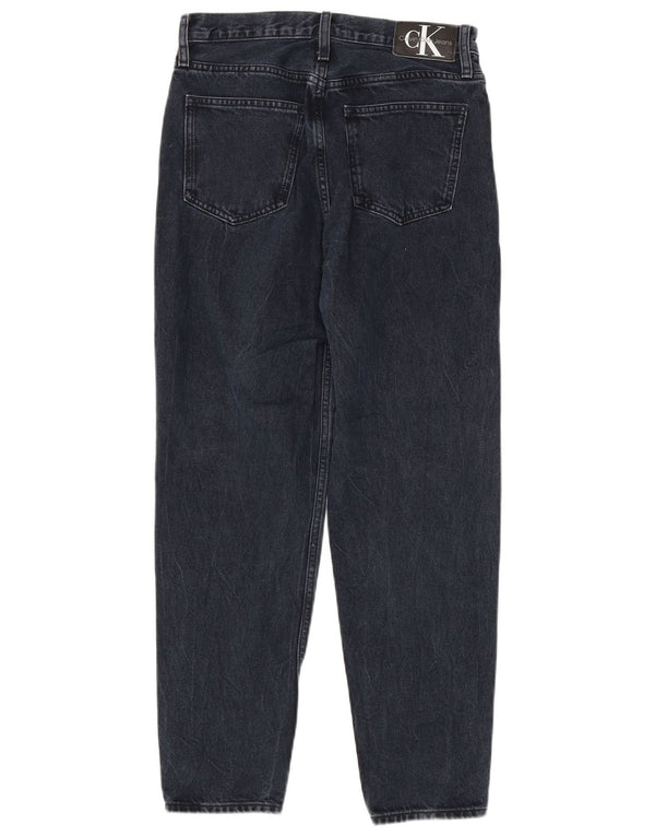 Calça Jeans Calvin Klein Feminina Mom Jean Distressed Tapered W28 L27 Azul Marinho