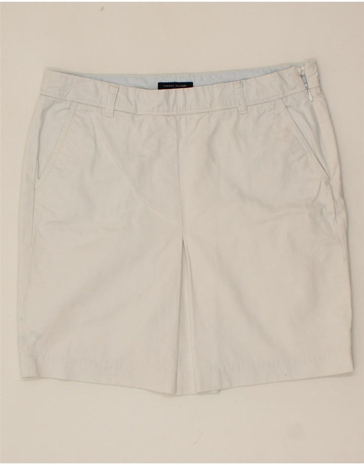 TOMMY HILFIGER Womens Mini Skirt US 6 Medium W32  White Cotton Vintage Tommy Hilfiger and Second-Hand Tommy Hilfiger from Messina Hembry 