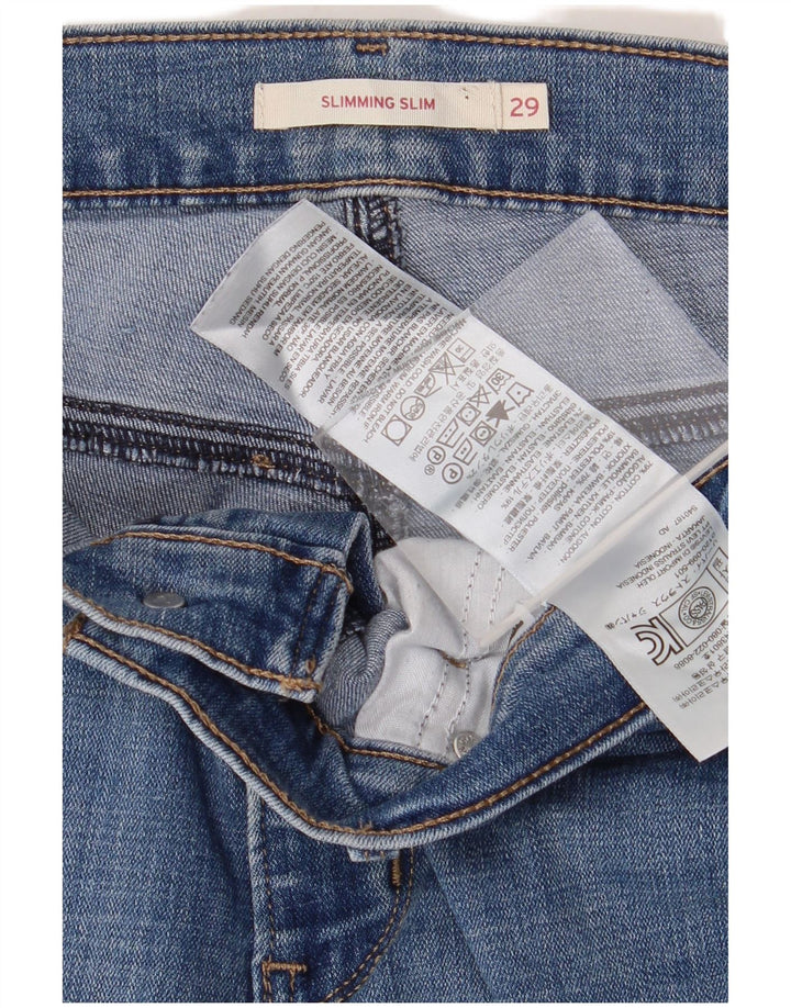 Calça jeans feminina Levi's Slimming Slim W29 L31 azul algodão