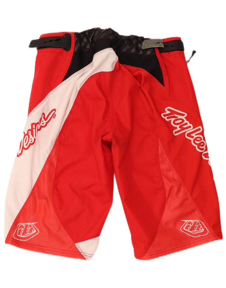 Troy Lee Designs Shorts gráficos masculinos Motorstyle médio W32 vermelho colorblock