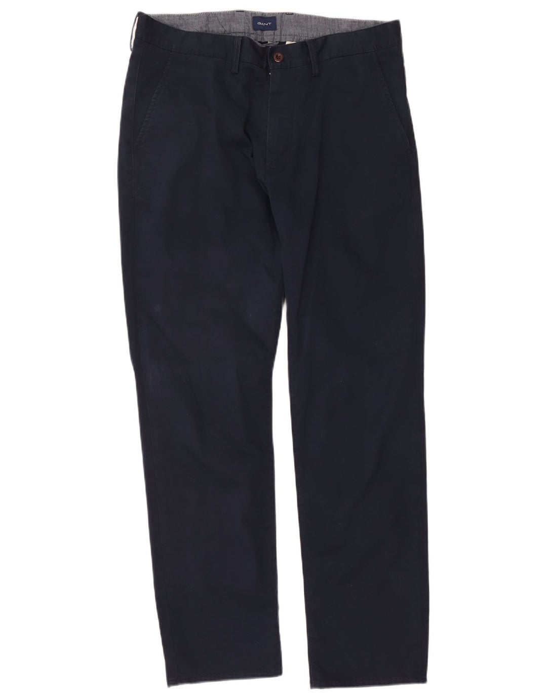 Calça Chino Masculina Reta Regular Gant W36 L31 Azul Marinho