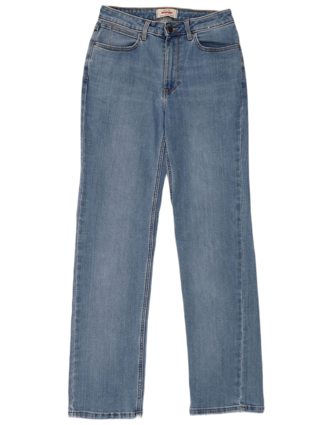 Jeans retos femininos Wrangler W27 L32 algodão azul