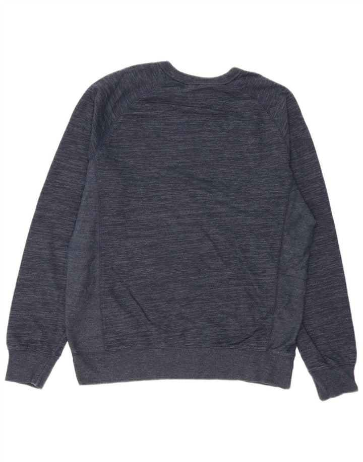 Champion moletom masculino jumper médio azul marinho algodão manchado