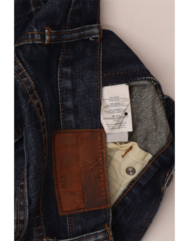 J. Crew Masculino 770 Straight Jeans W29 L32 Azul Marinho Algodão