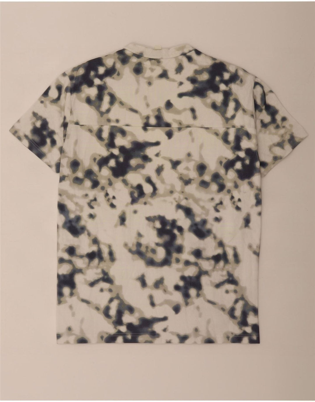 Cos Camiseta masculina Top Médio Multicolorido Tie Dye Algodão