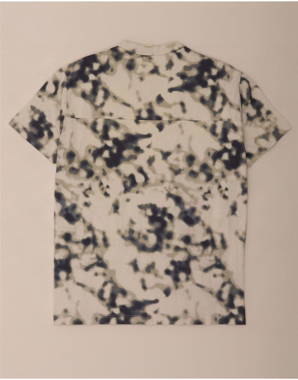 Cos Camiseta masculina Top Médio Multicolorido Tie Dye Algodão