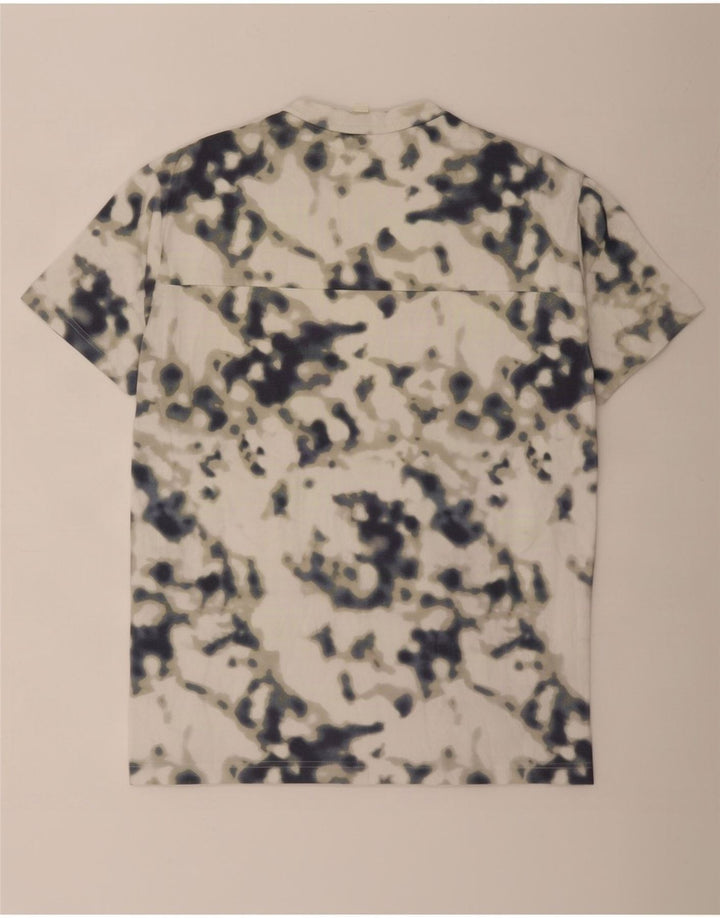Cos Camiseta masculina Top Médio Multicolorido Tie Dye Algodão