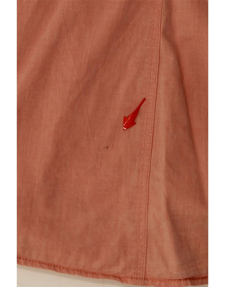 Camisa feminina G-STAR UK 12 algodão laranja médio