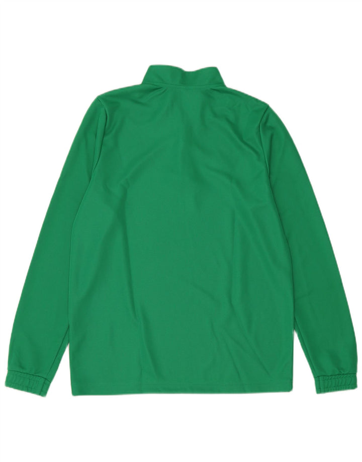 ADIDAS Boys Aeroready Zip Neck Pullover Treino Top 13-14 Anos Verde