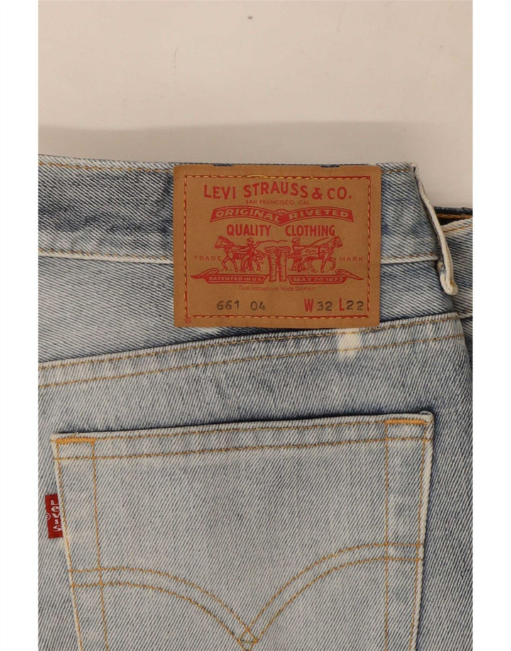 Levi's Masculino 661 Capri Jeans W32 L22 Azul Marinho Colorblock