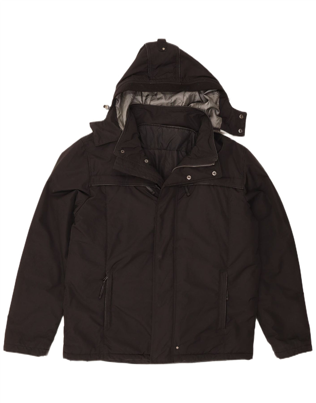 Jaqueta acolchoada com capuz masculina Ivy Oxford IT 52 XL poliéster preto