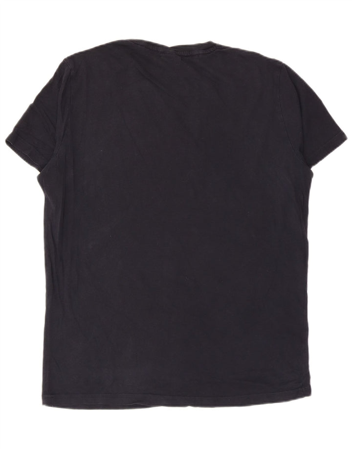 Camiseta gráfica masculina Champion pequena azul marinho