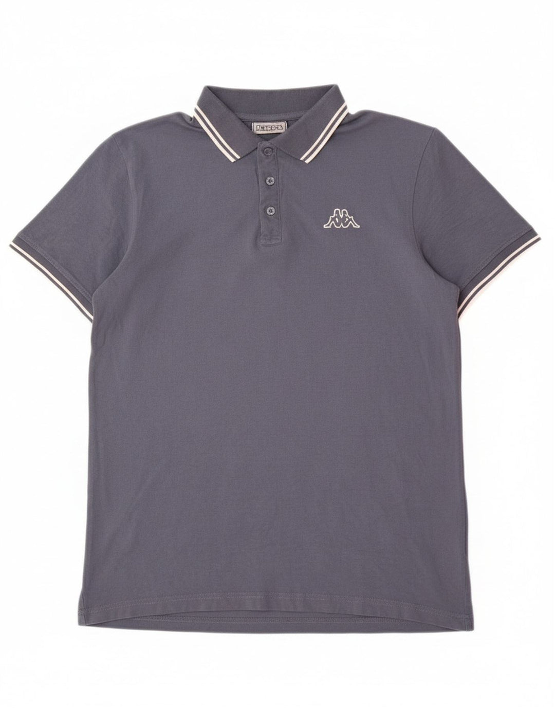 Camisa polo masculina KAPPA grande algodão azul