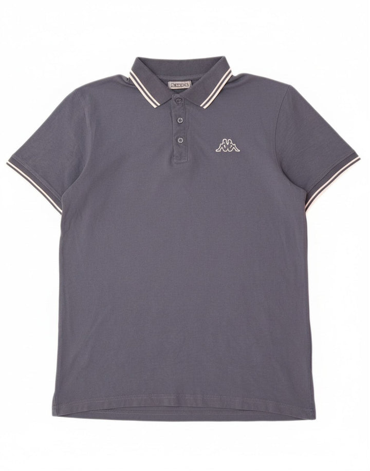 Camisa polo masculina KAPPA grande algodão azul