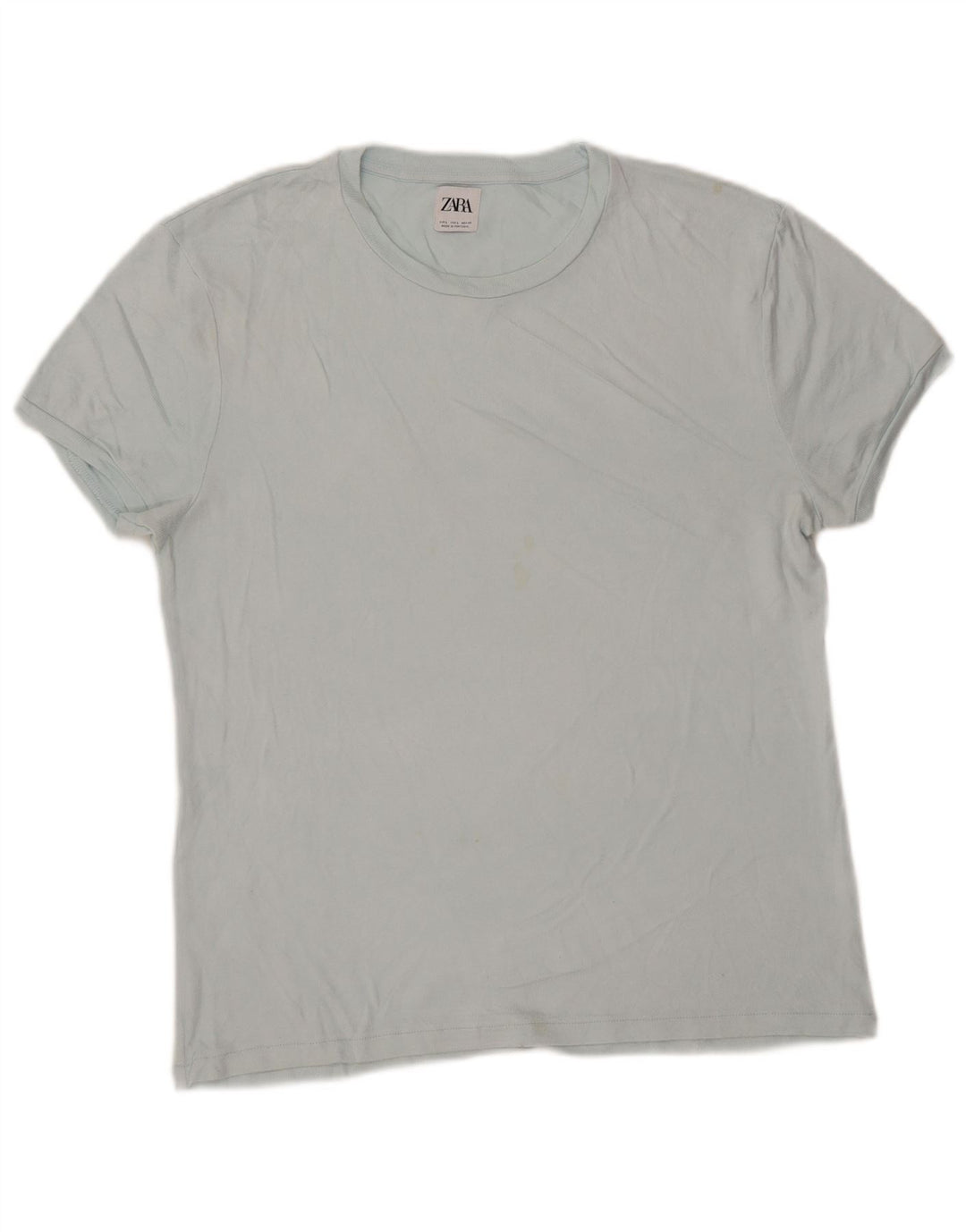 Zara Camiseta masculina grande azul