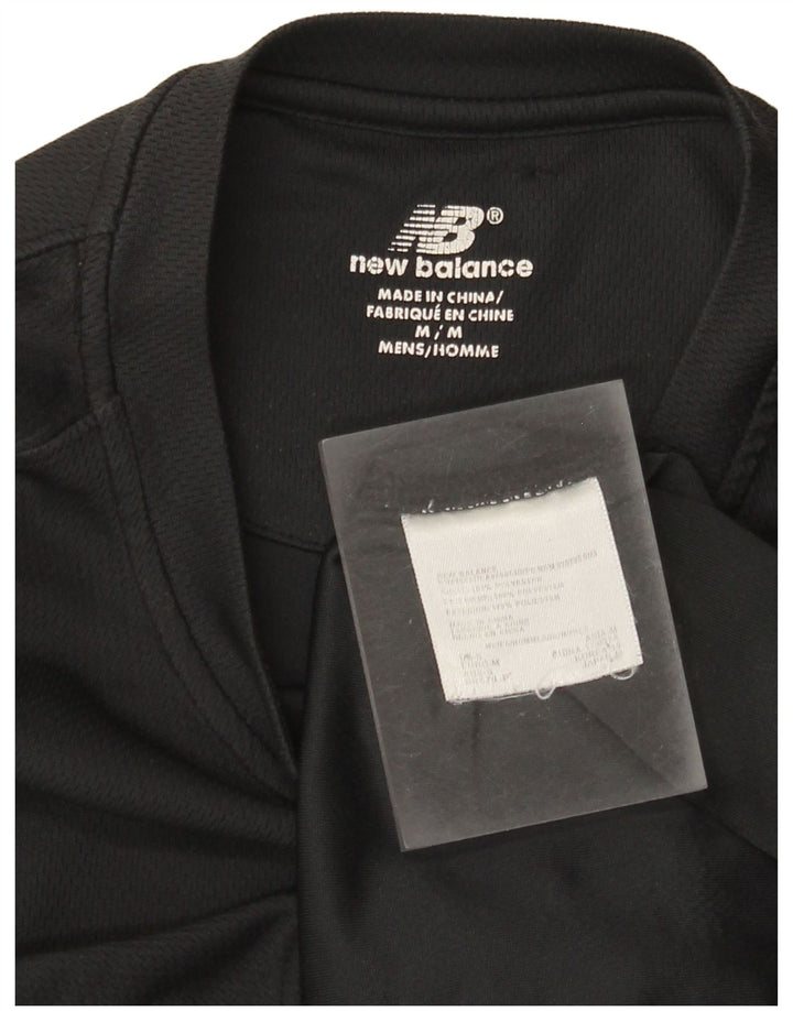 Camiseta masculina New Balance poliéster preto médio