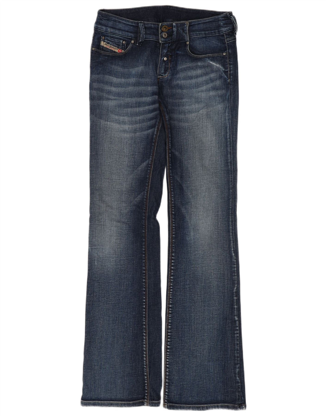 Jeans feminino diesel queimado W28 L32 algodão azul