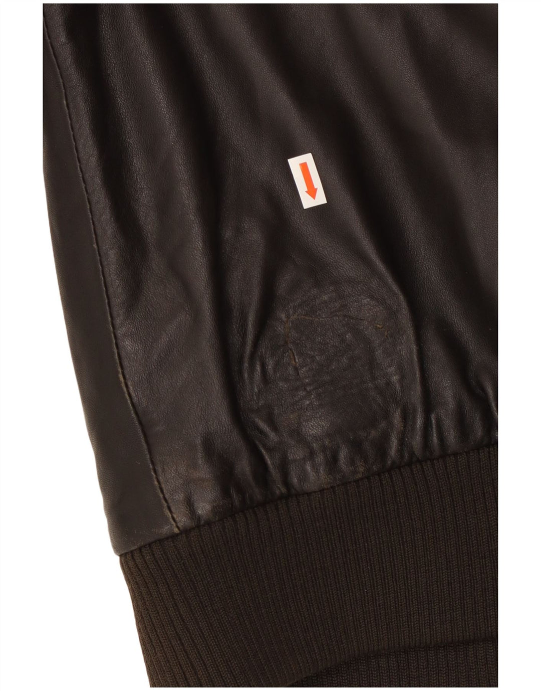 Jaqueta masculina de couro bomber Geox UK 42 XL couro preto