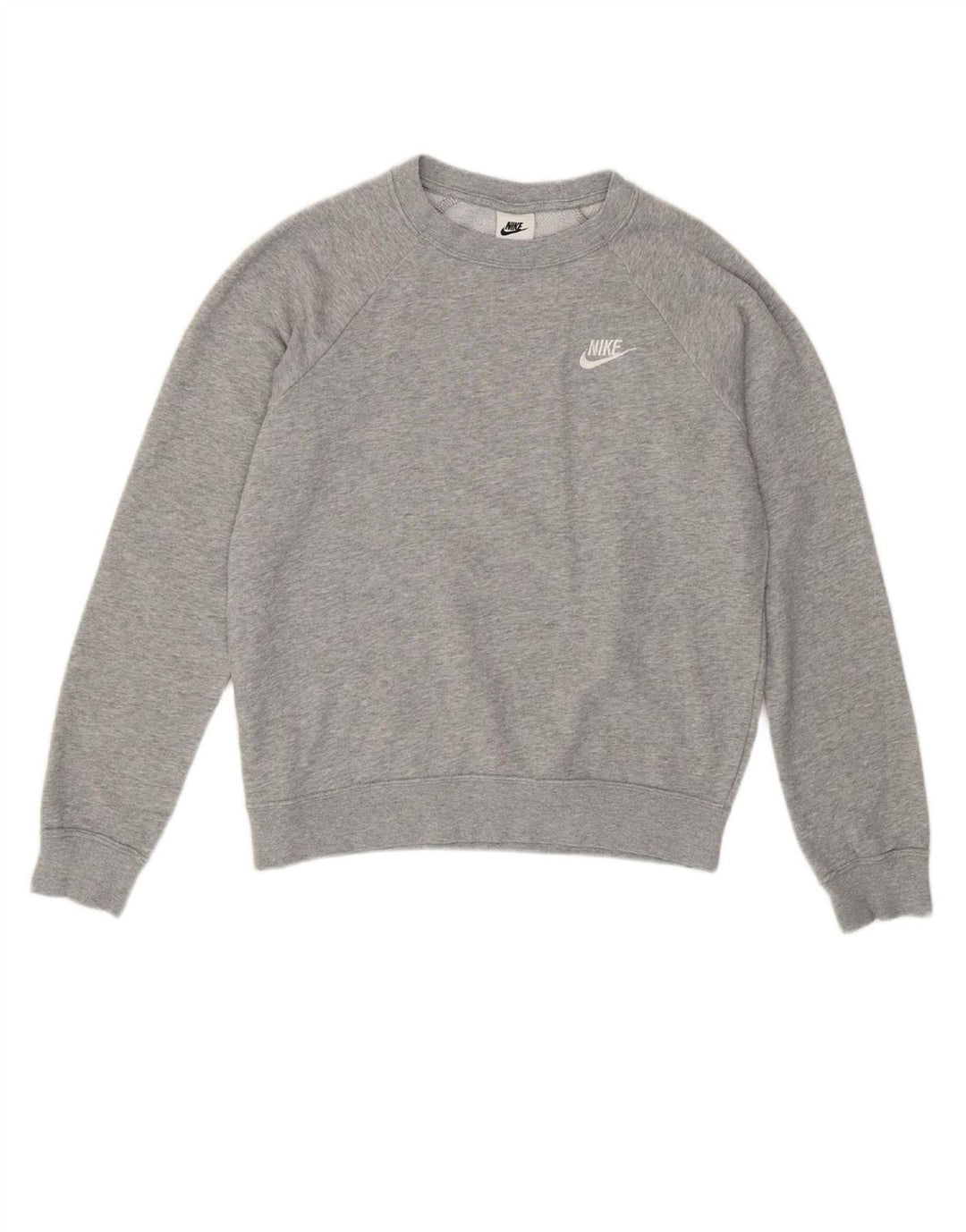 Moletom feminino NIKE UK 10 pequeno cinza algodão