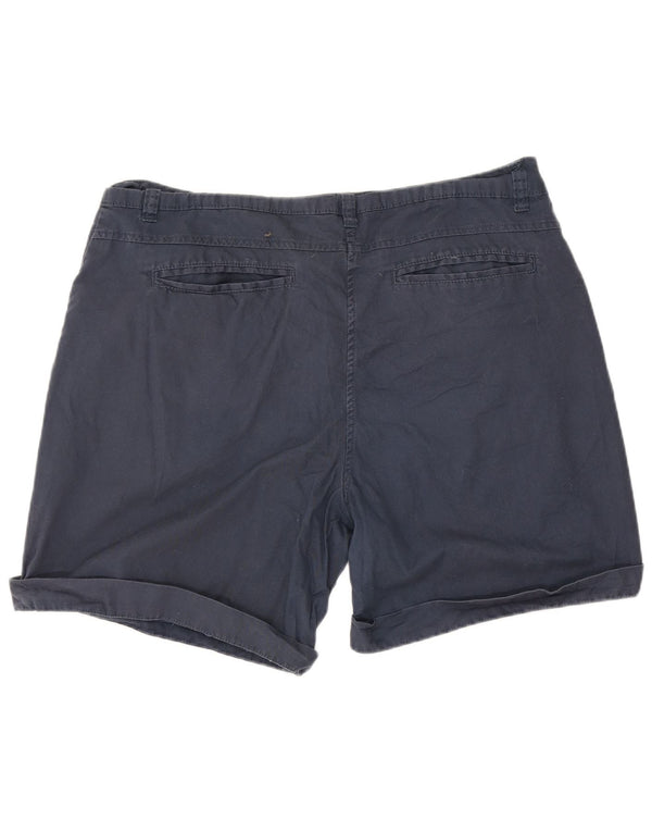 Shorts casuais femininos Mountain Warehouse Reino Unido 14 grande W32 azul marinho algodão