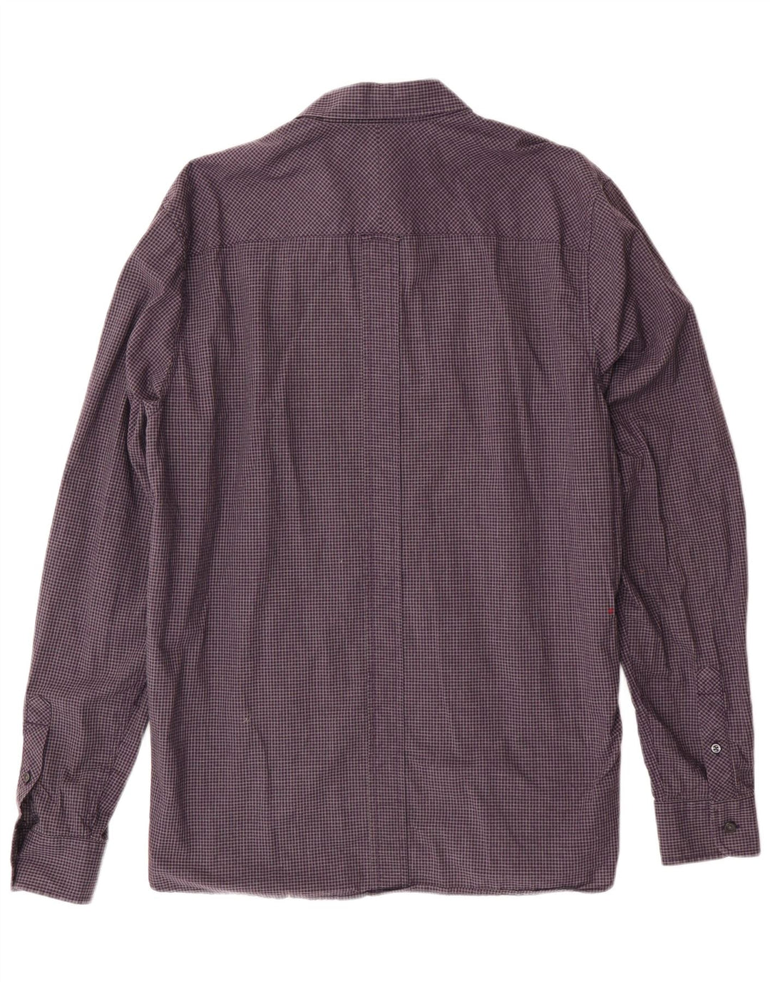 Camisa masculina FRED PERRY grande algodão guingão roxo