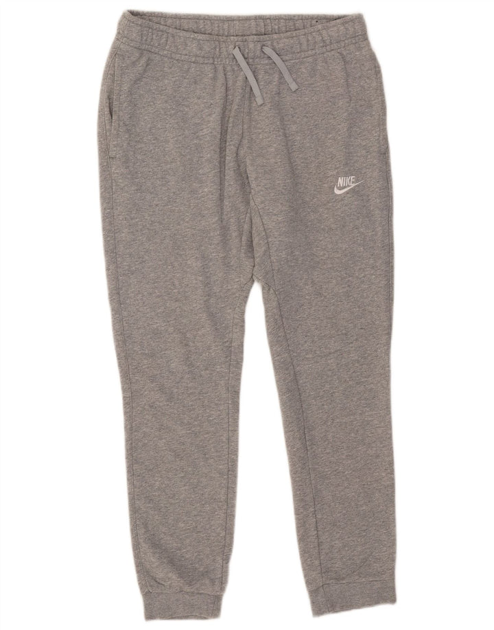 Calça de treino masculina Nike Joggers cinza médio algodão manchado