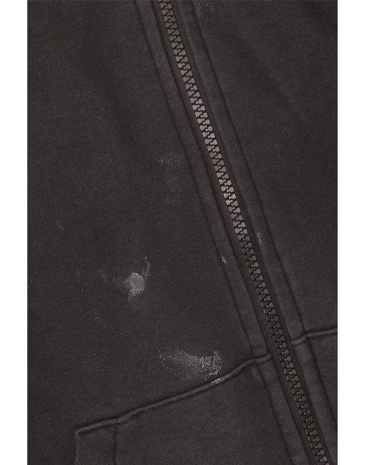 Suéter feminino Nike com capuz e zíper grande UK 6 XS preto algodão