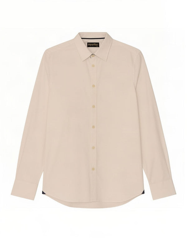 Camisa masculina Refrigiwear pequena de algodão branco