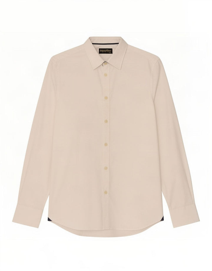 Camisa masculina Refrigiwear pequena de algodão branco