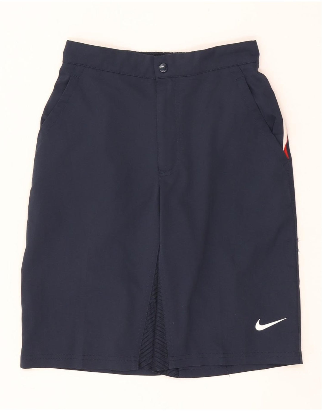 Shorts feminino Nike Dri Fit Chino XS W25 azul marinho poliéster