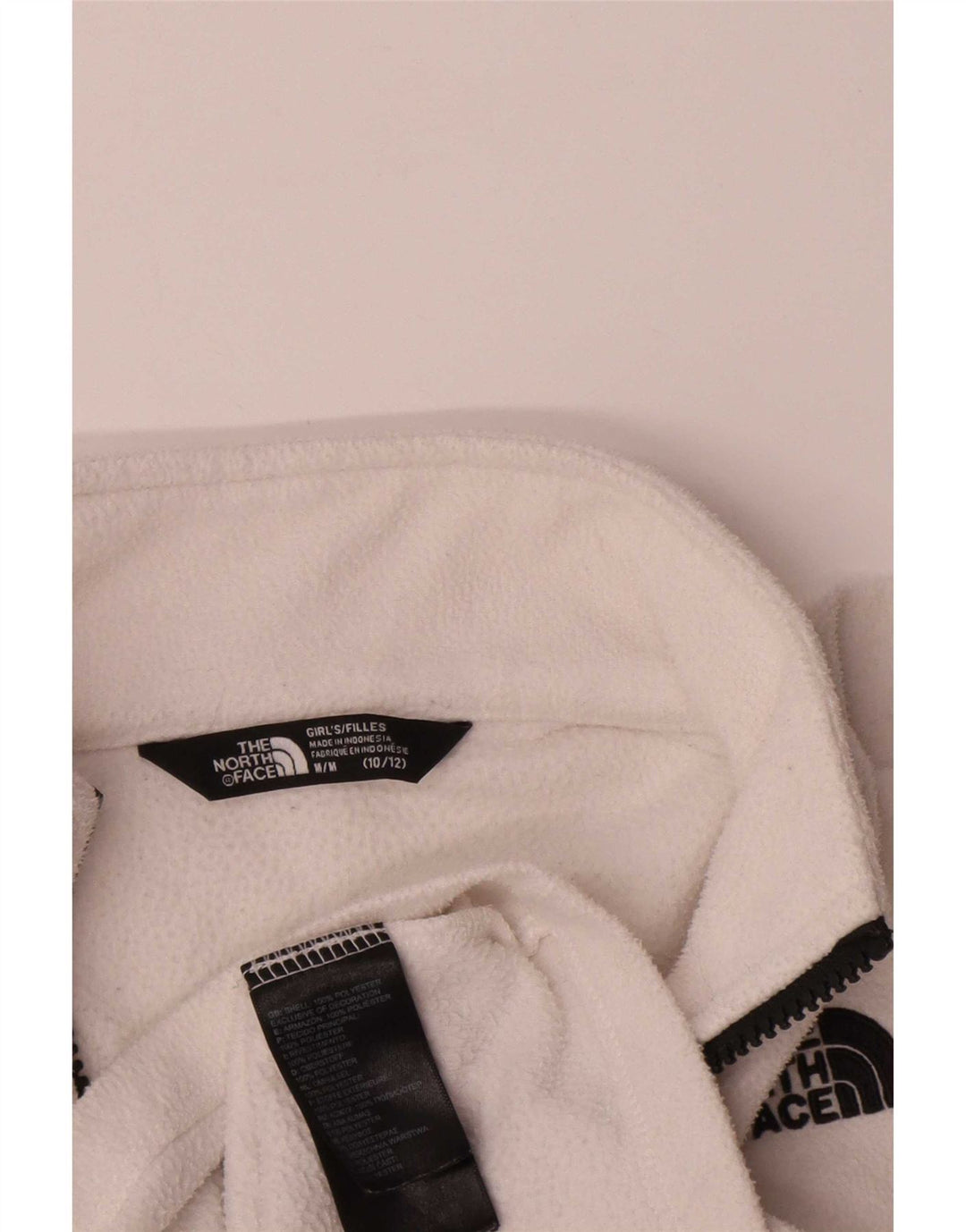 Jaqueta The North Face Girls Fleece 9-10 Anos Médio Poliéster Branco