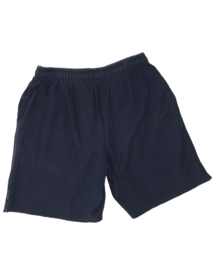 Shorts esportivos gráficos masculinos Champion médio algodão azul marinho