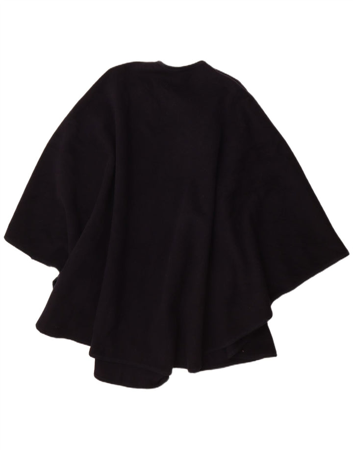 Casaco Poncho Vintage Feminino Tamanho Único Azul Marinho