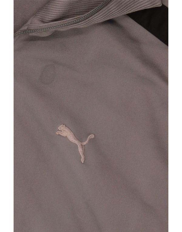 PUMA Mens Tracksuit Top Jacket XL Cinza Colourblock Poliéster